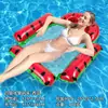Nueva Hamaca Flotante Inflable para Piscina de Cuatro Tubos, Esterilla Flotante Plegable Rayada, Hamaca de Agua Silla Flotante Inflable Esterilla Flotante