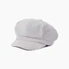 Gorra de Pana de Vendedor de Periódicos Fábrica En Stock para Mujer Exterior Otoño Invierno Gorra de Béisbol Estilo Británico Venta al por Mayor Exportación Comercio Transfronterizo