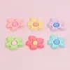 Acessórios de resina de flor irregular multicoloridos de tamanho médio a grande para DIY capa de celular com cola de creme presilha de cabelo acessórios de cabelo chaveiro