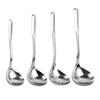 Cuchara sopera de acero inoxidable 304 Dao Qi, creativa en forma de corazón, para sopa, olla caliente, para el hogar, mango largo, grande, para avena, suministro directo de fábrica