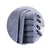 Toalla de Terciopelo Coral de Doble Capa Gris Engrosada Absorbente de Agua para Coche Suave y No Suelta Toalla para Lavado de Coches Limpieza del Hogar