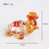 Tartaruga Pequena Vitral Artesanato Fofo Enfeites Acessórios para Casa Paisagismo de Aquário Decorações para Aquário