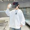 Moletom Infantil Primavera e Outono 2026 Novo Estilo Roupas Infantis Camiseta Manga Longa Estilo Streetwear Elegante Outono Camiseta Básica Camiseta Tendência