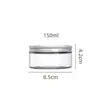 Frasco de Vidrio Transparente para Almacenamiento Botella Doméstica Sellada para Conservar la Frescura Suministro Directo Transfronterizo Subbotella de Vidrio Botella Sencilla para Frutas Secas Flores Té