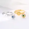 Anillo de Hebilla Pequeña Ping An Retro Hebilla de Anillo para Mujer DIY Cuentas de Ábaco Cera de Abeja Esmeralda Anillo Cubo Vacío Accesorios