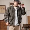 Chaqueta de Trabajo Vintage Estilo Americano para Hombre Estilo Otoño e Invierno Cuello Casual Ropa Superior Marca de Moda para Hombre Chaqueta de Aviador Forrada de Polar