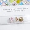 Rincones Flor de Hielo Dongzhou para Uñas 8mm Corte Rosa Punta Octagonal Fondo Plano Rincones para Aretes DIY Rincones Hielo Triturado Adhesivo para Uñas Rincones