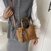 Bolso cubo, versátil y elegante, con una lujosa textura de gamuza, un bolso cruzado de moda, un nuevo bolso de hombro de nicho y moderno para mujer, 2026