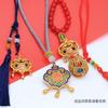 Colgante de borla para coche con accesorios de oro y arena antiguos de Vietnam, pulsera con borla de esmalte chapado en oro, material hecho a mano