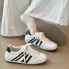 Ran Ge 2026 Primavera Nuevos Zapatos de Entrenamiento Casuales Alemanes con Suela Gruesa, Aumentadores de Altura, con Cordones, Simples, Ligeros, Cómodos para Mujer, Zapatos Forrest Gump