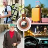Soporte de cuero para Airtag, Estuche para AirTag con Llavero, Soporte para Air Tag Anti-Rayaduras Fundas con Llavero para AirTags Cadena de Etiquetas Rastreador Buscador de Artículos GPS Apple AirTag