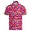 Moda interessante 3D estampa digital masculina verão personalidade bunda camisa polo 2024 comércio exterior transfronteiriço venda quente