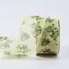 Cinta de Chifón Pequeña Fresca de Doble Cara con Dobladillo Floral Cinta de Lazo Material para Manualidades Cinta de Satén Cinta para Caja de Boda