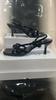 Zapatos de Tacón Alto de Una Tira para Mujer 2025 Nuevo Estilo de Otoño con Falda Estilete Plateado Punta Abierta Sandalias Elegantes de Tacón Alto