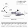 Anzol de chumbada copo reforçado pontiagudo anzol de chumbada luya 3,5-10g anzol para insetos macios anzol com farpa raiz anzol para cima