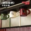 Portacepillos de dientes y vaso con ventosa, montado en la pared, vaso para enjuague bucal sin taladro, succión magnética, estante para set de artículos de tocador de baño en casa