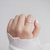 Anillo de Plata de Ley 925 Hojas Frescas Estilo Mori para Mujer Novia Moda Hoja Pluma Personalizado Articulación del Dedo Índice Anillo Único
