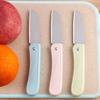 Cuchillo para Fruta Doméstico Plegable Cuchillo Pelador de Fruta Acero Inoxidable Cuchillo Pelador Cuchillo Portátil Artefacto para Cortar Verduras Portátil