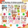 Pegatinas Transfronterizas Fabricación de Pegatinas de Animales Mezcla y Combinación de Animales Suministros para Fiestas Infantiles Manualidades Pegatinas Decorativas