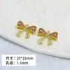 Moda DIY Casual de Nicho Elegante Aleación Colgante de Lazo Accesorios de Joyería Pulsera Pendientes Material