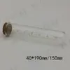 Tubo de Ensaio Graduado de Vidro de Fundo Arredondado com Borda Enrolada, Resistente a Altas Temperaturas, Grande Capacidade, Alto Borossilicato, Disponível em 100/150/200ml