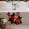 B20090 Nuevo Estilo Papá Noel Rompe Muros Caja de Regalo Pegatinas de Pared Decorativas Dormitorio Sala de Estar Decoración del Hogar Pegatinas de Pared Autoadhesivas