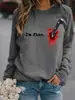 Sudadera con Estampado en Inglés de Calabaza de Halloween Otoño e Invierno Europeo y Americano Camiseta de Manga Larga con Cuello Redondo de Amazon Ropa para Mujer