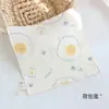 Toalla Cuadrada de Gasa Estampada de Algodón Crepé de Cuatro Capas, Toalla de Mano, Toalla para Bebé, Babero, Toalla Facial, Absorbente, Suave para Bebés y Niños