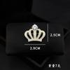 Broche Coroa de Princesa Simples de Zircônia Venda Quente Transfronteiriça Europeia e Americana da Amazon Pequeno para Terno Festa Vestido de Jantar