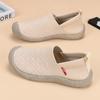 Comercio Exterior 2025 Nuevo Llegada Zapatos de Tela para Mujer Primavera y Otoño Zapatos Casuales Zapatos de Tejido Volador Versátiles Slip-on Antideslizantes Transpirables Zapatos para Madre