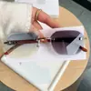 Nuevas Gafas de Sol Primavera 2026, Sin Marco, Corte de Borde, Lentes que Cambian de Color, Estilo para Exteriores, Gafas Anti-UV