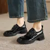Nuevos Zapatos Europeos y Americanos para Mujer, Zapatos Romanos con Hebilla de Cinturón Retro, Zapatos de Tacón Bajo con Corte Profundo, Tacón Cuadrado, Zapatos Casuales de Tacón Medio, Tallas 33-43