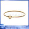 Pandora 925 Branco Cobre Banhado a Prata Rose Gold Moment Wire Mesh Woven Bracelet Nova Pulseira Frisada para As Mulheres