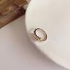 Anillo de circonita de alta calidad para mujer, ligero, de lujo, nicho, diseño exquisito, personalidad de moda, dedo índice abierto, popular, Net Red