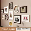 Decoración de Pared de Fondo para Sala de Estar de Madera Maciza Moderna y Sencilla Sin Taladro, Colgante de Pared para Habitación, Combinación Creativa de Pared de Álbum de Fotos para Dormitorio