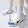 Chinelos Masculinos para Exterior com Sensação de Pisar nas Nuvens, Novos Sandálias de Verão para Praia e Esportes ao Ar Livre que Aumentam a Altura com Solas Grossas