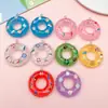 Colgante de Anillo de Natación Grande de Resina Divertido y Creativo Colgante Estéreo Paquete de Materiales para Colgante de Cadena de Bolsillo de Teléfono Móvil DIY