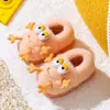 Sapatos de Algodão Infantis Inverno Meninas Casa Interno Fofo Meninos Pelúcia Quente Salto Fechado