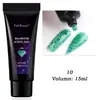 Pegamento para extensión de arte de uñas nuevo transfronterizo 15ml pegamento de fototerapia de oblea con purpurina manguera de color de moda popular en Instagram