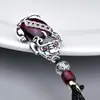Colgante Llavero Pixiu de Plata Esterlina con Granate para Atraer Riqueza, Colgante de Llave de Coche de Alta Gama y Exquisito, Elegante para Hombres y Mujeres