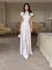 Vestido de Verano Nuevo Estilo Europeo y Americano con Lazo de Perlas Espalda Descubierta Delgado Línea A Moda Estilo Chica Caliente Falda Corta