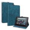 Aplicável à capa de couro para tablet Amazon Fire 7 2022, capa de couro com costura contrastante fosca retrô para cartões