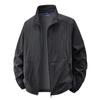 Ropa de Protección Solar de Manga Larga de Verano con Cuello Alto para Hombre, Ropa Transpirable de Color Sólido Casual con Protección Solar, Ropa para la Piel de Hombre, Ropa de Pesca, Chaqueta Moderna