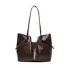 Bolsa Tote de Couro Sintético Retro de Alta Qualidade para Mulheres Outono 2026 Grande Capacidade Bolsa de Ombro Único Bolsa de Mão Fashion