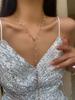 1 Peça de Colar/Pulseira Longa Colorida com Bolinhas Douradas/Prateadas Estilo Moda Europeu e Americano Acessórios de Decoração para Festa Liga de Metal