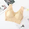 Ropa interior de encaje sin alambre de talla grande transfronteriza, chaleco fino lateral para reducción de senos, push-up, sujetador ajustable, venta directa de fábrica