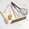 Herramientas para panqueques, rastrillo de bambú, plancha, panqueque de empuje, libélula de bambú, raspador para panqueques, cepillo para panqueques, cepillo para frutas, venta de pastel de huevo
