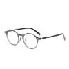 Armazón de Gafas Redondo de Moda en Tr90, Aspecto Natural Esencial para Madrugadores, Gafas de Prescripción Y6612 Retro 49 con Filtro de Luz Azul