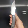 Faca de Carne Forjada à Mão Mongol para Cortar Carne, Bife, Frutas, Churrasco e Faca de Cozinha Feita à Mão