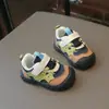 2026 Novos Sapatos de Caminhada para Crianças Menina Antiderrapante Solado Macio Fecho Mágico Tênis Esportivo Menino Moda Versátil Sapatos Únicos